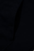 Half Zipper Kangaroo Pocket Short Sleeve Hoodie
