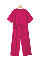 Drop Shoulder Boxy Tee and Barrel Pants Set