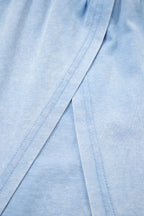 Phalaenopsis 2 Pieces Mineral Wash Cotton Tank Top Lined Split Skirt Set