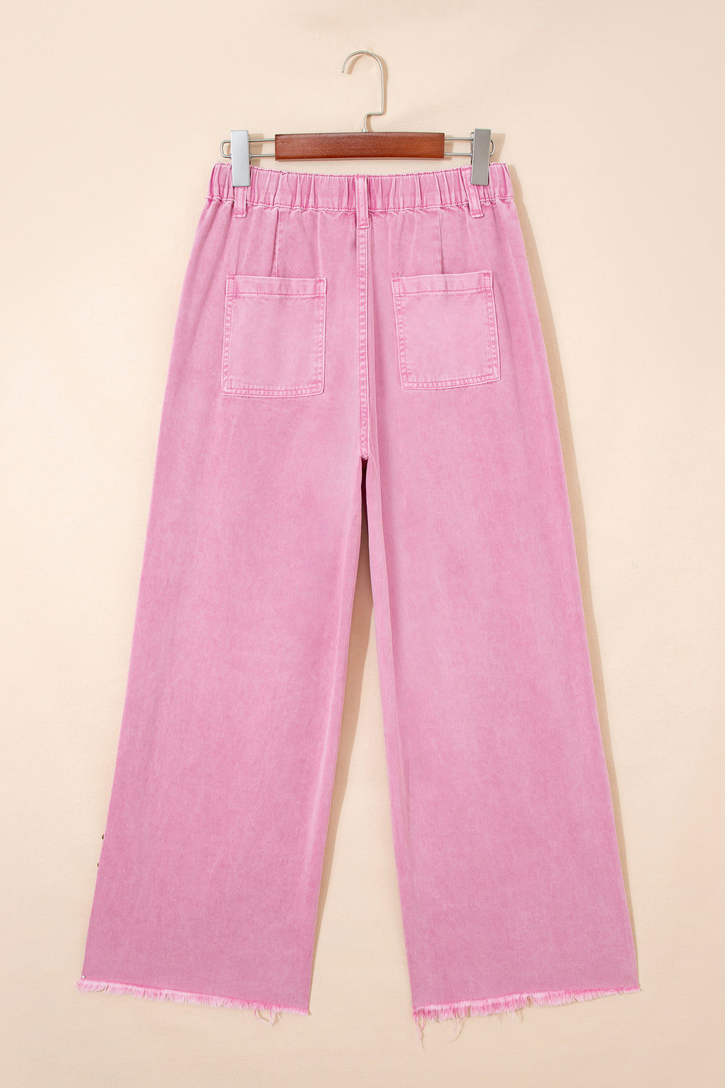 Beaded Side Detail Split Loose Jeans