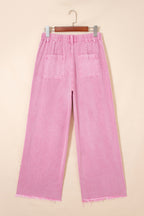 Beaded Side Detail Split Loose Jeans