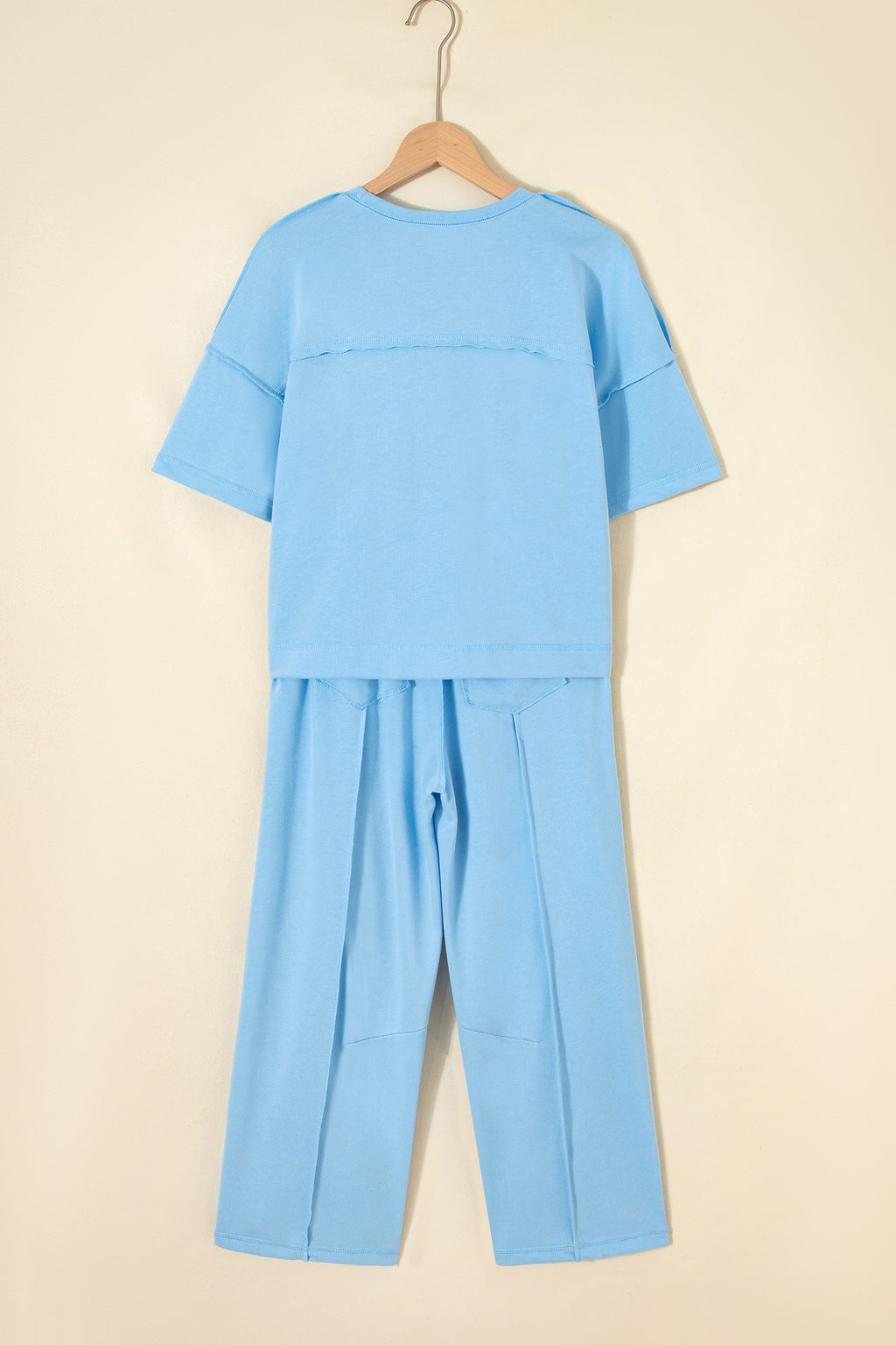 Drop Shoulder Boxy Tee and Barrel Pants Set