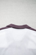 Chicory Coffee Exposed Seam Detail Half Sleeve Top Elastic Waist Shorts 2pcs Set