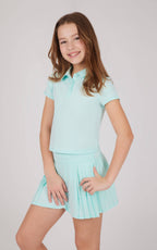 Girls Polo Top and Skort Tennis Outfit Set