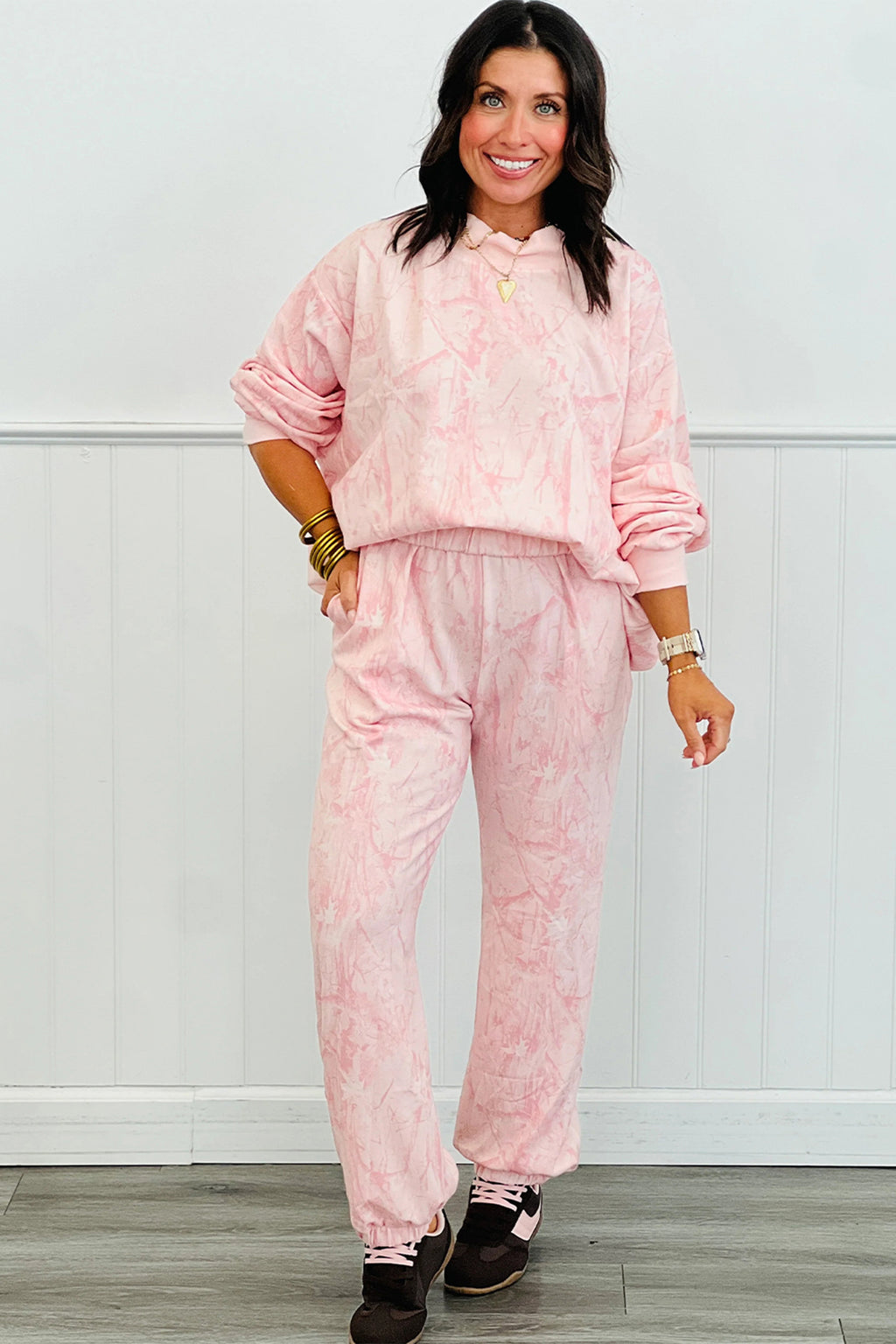 Camo Print Jogger Pants Set