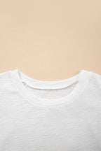 Layered Ruffle Short Sleeve Round Neck Top