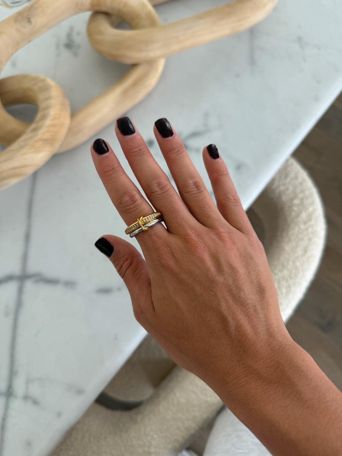 Shansuttpearls GLAM RING featuring a sparkling gemstone and elegant band, perfect for stylish jewelry collection.