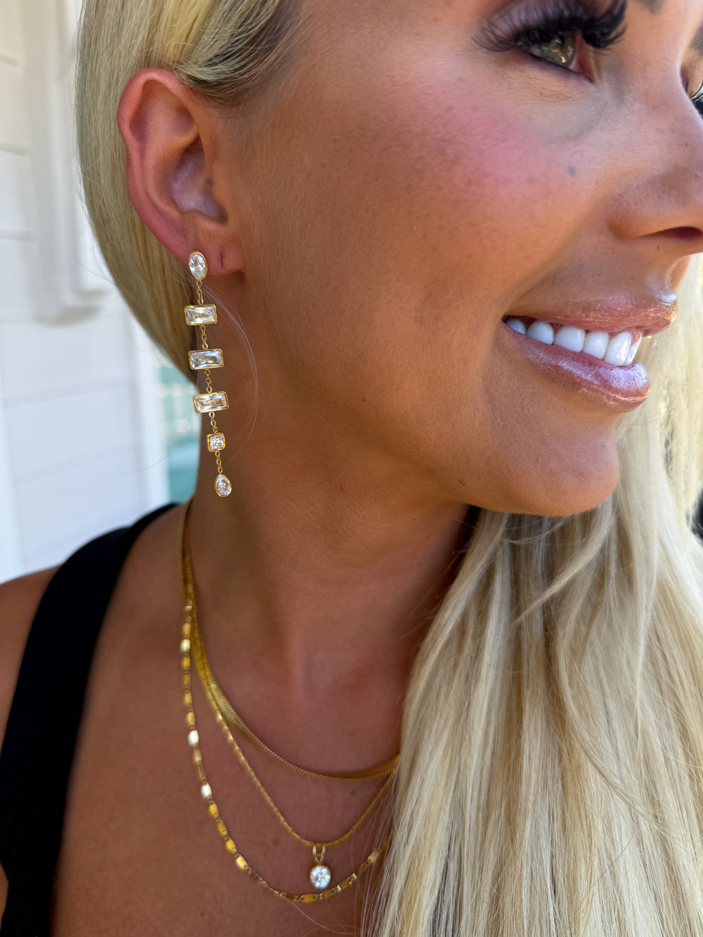 Chansuttpearls Layla earrings featuring elegant pearl design with gold accents, perfect for stylish occasions.