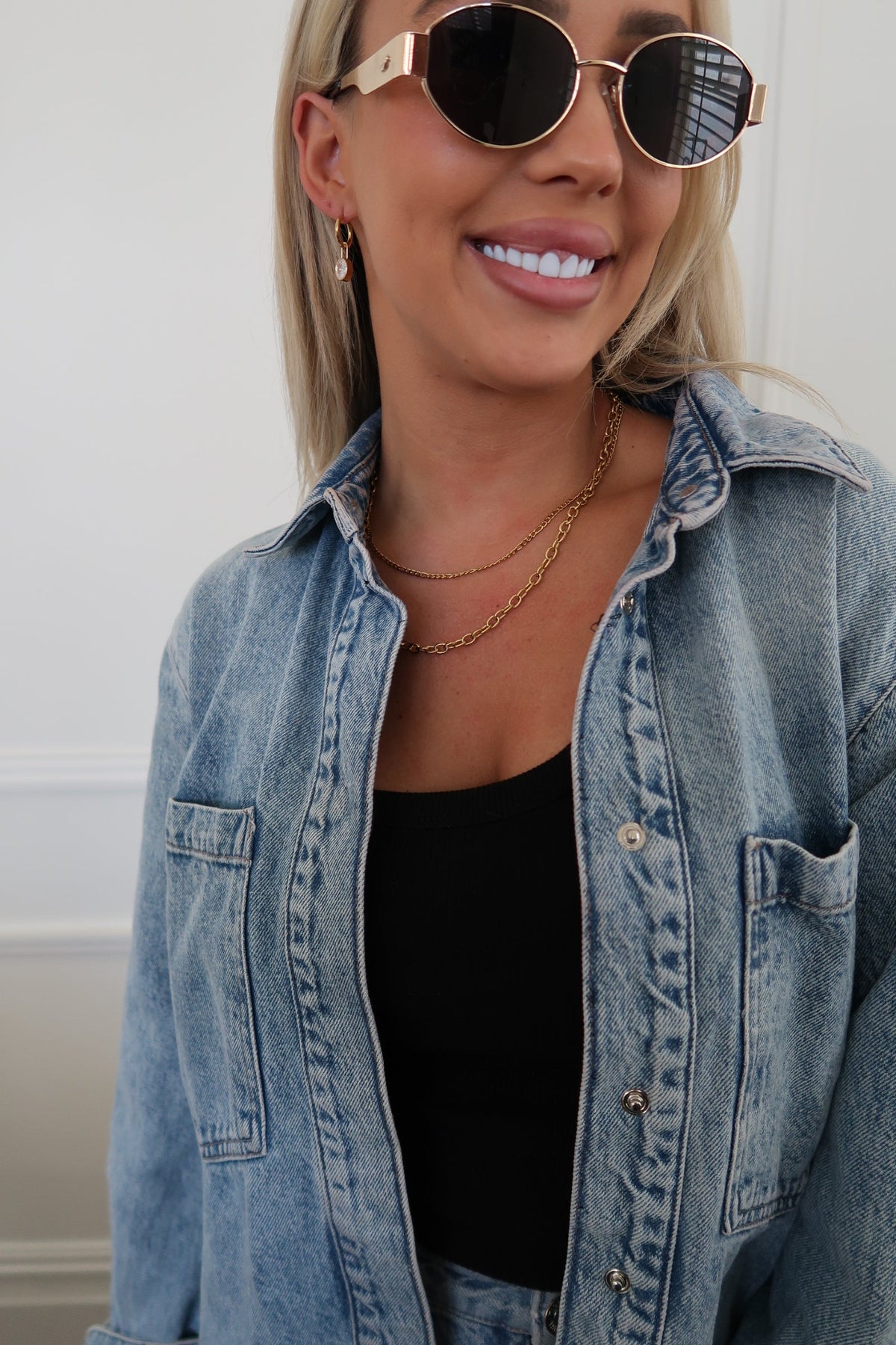 Chansuttpearls Mila Necklace featuring elegant pearl strands on a delicate chain, perfect for sophisticated jewelry styling.