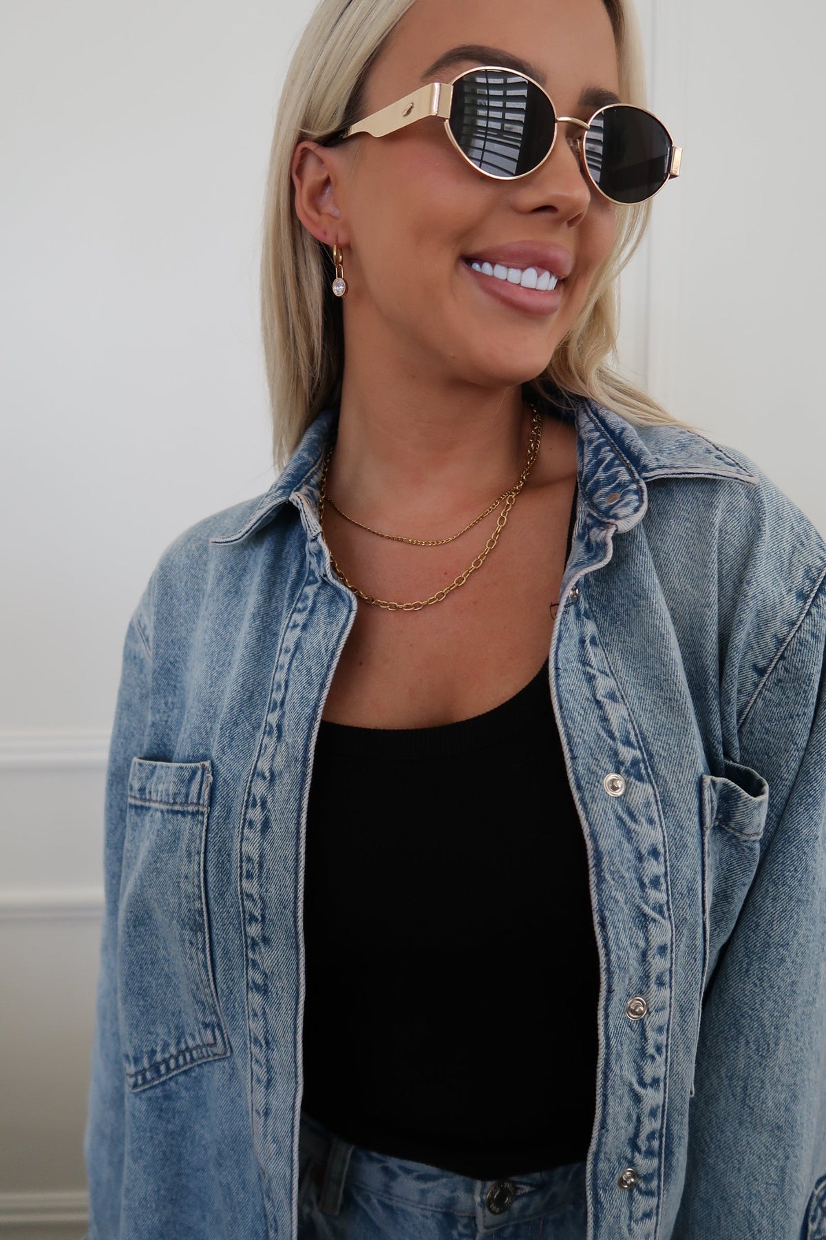 Chansuttpearls Mila Necklace featuring elegant pearl strand with silver clasp, showcasing sophisticated jewelry design.