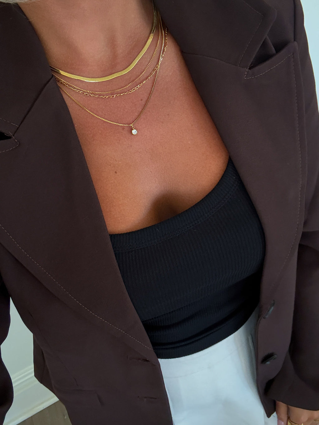 Chansuttpearls Miley Necklace featuring a delicate pearl design on a fine chain, elegant jewelry accessory for any outfit