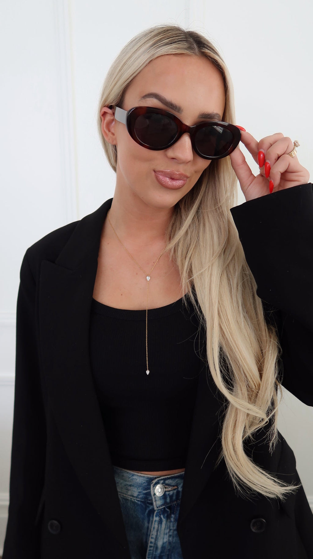 Elegant Natalie Necklace by Chansuttpearls featuring a string of lustrous pearls on a delicate chain.