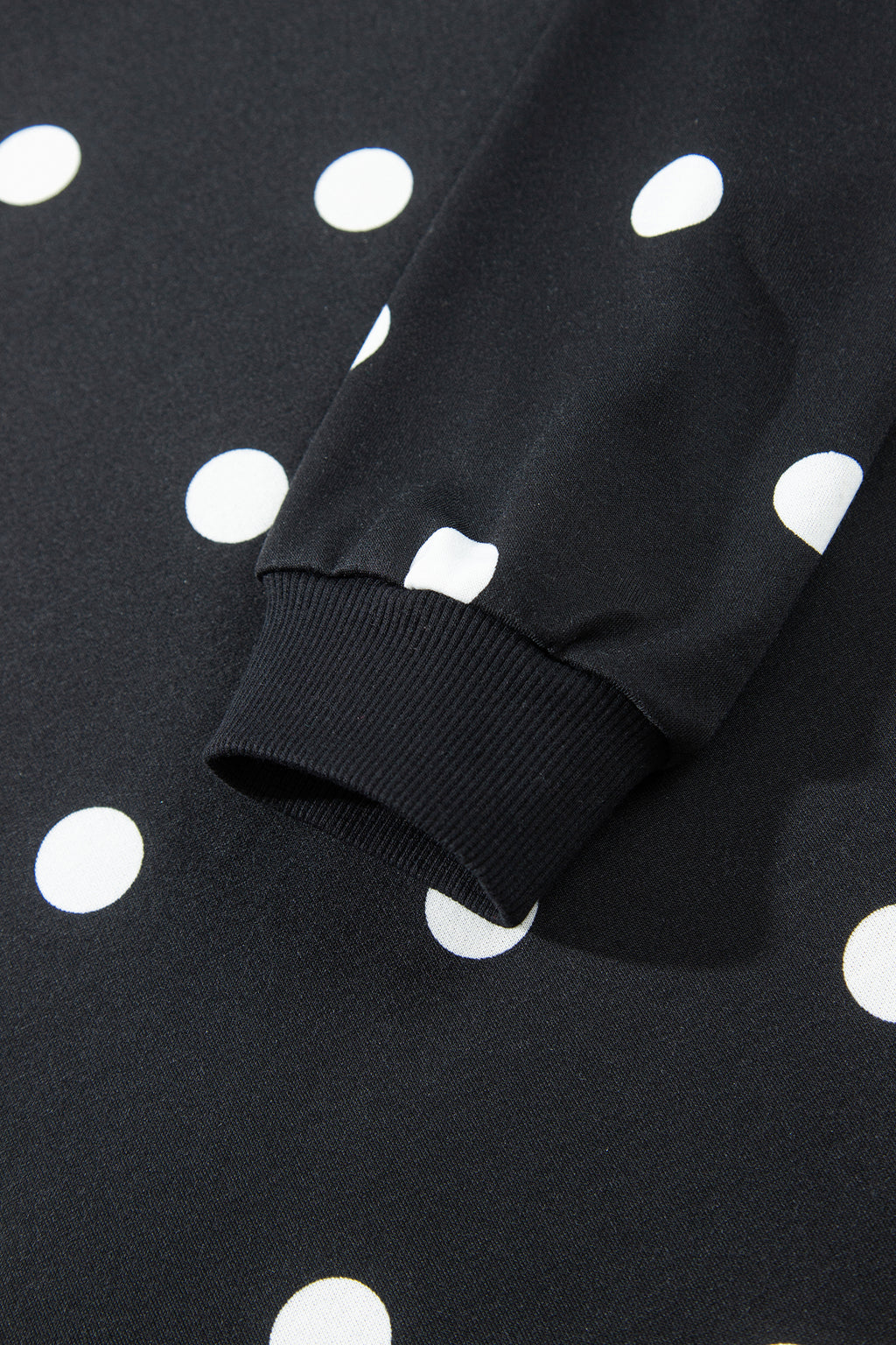 Red Polka Dot Raw Hem Relaxed Pullover Loose Skort Two Piece Set