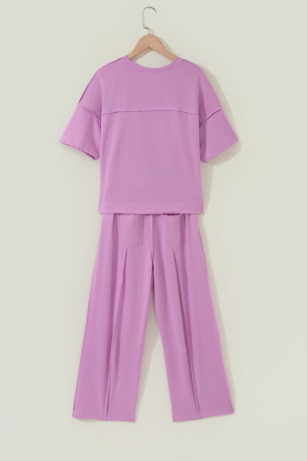 Drop Shoulder Boxy Tee and Barrel Pants Set