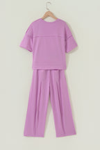 Drop Shoulder Boxy Tee and Barrel Pants Set