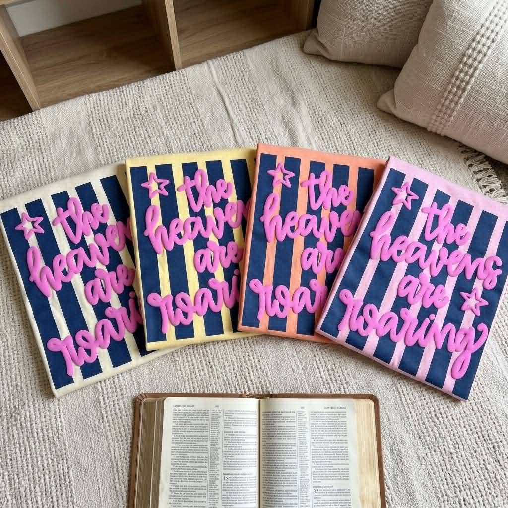 The Heavens Are Roaring Puff Screen Print Transfer