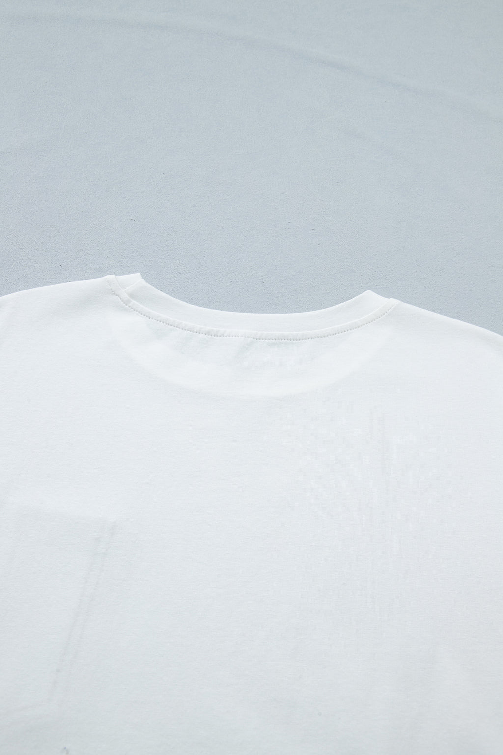 Sail Blue Color Block Chest Pocket Patched Casual Short Sleeve Top