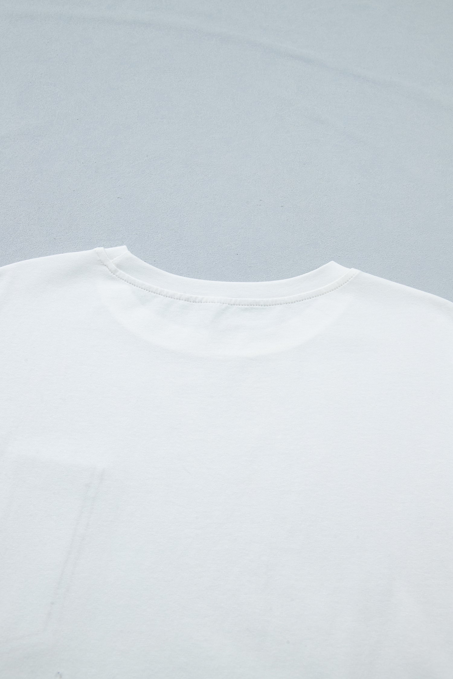 Sail Blue Color Block Chest Pocket Patched Casual Short Sleeve Top