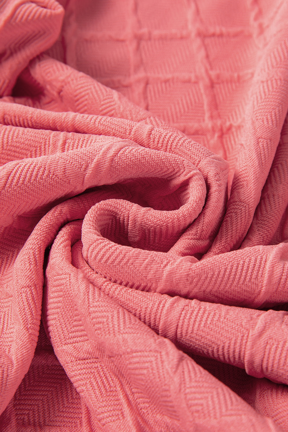 Checkered Textured Tee and Drawstring Shorts