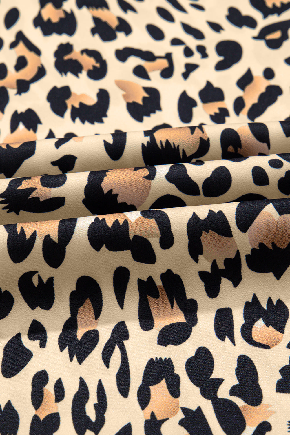 Parchment leopard print flowy wide-leg pants with drawstring elastic waistband, stylish culottes by Dear-Lover.