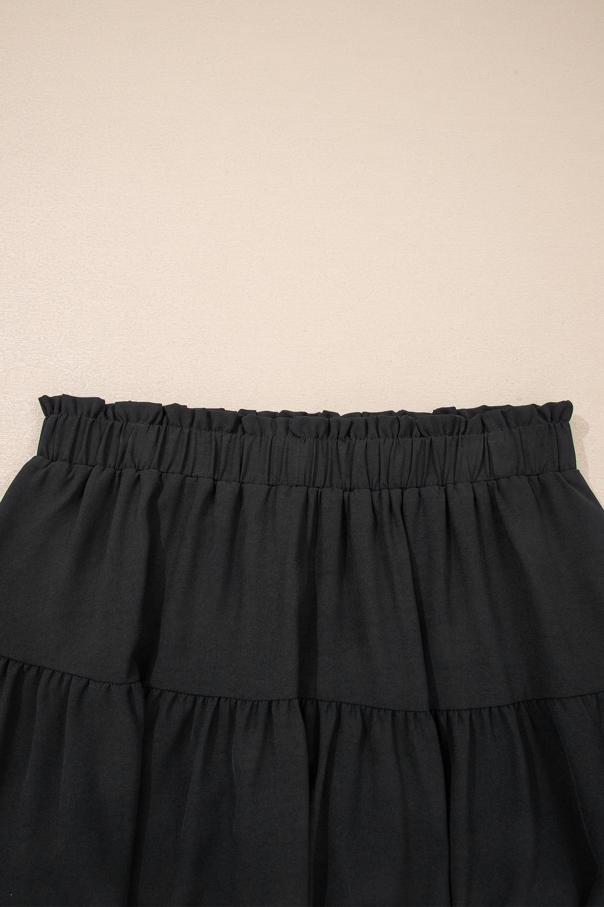 Plus size boho ruffled shorts with lace trim and elastic waist from Dear-Lover, featuring a stylish frilled design.