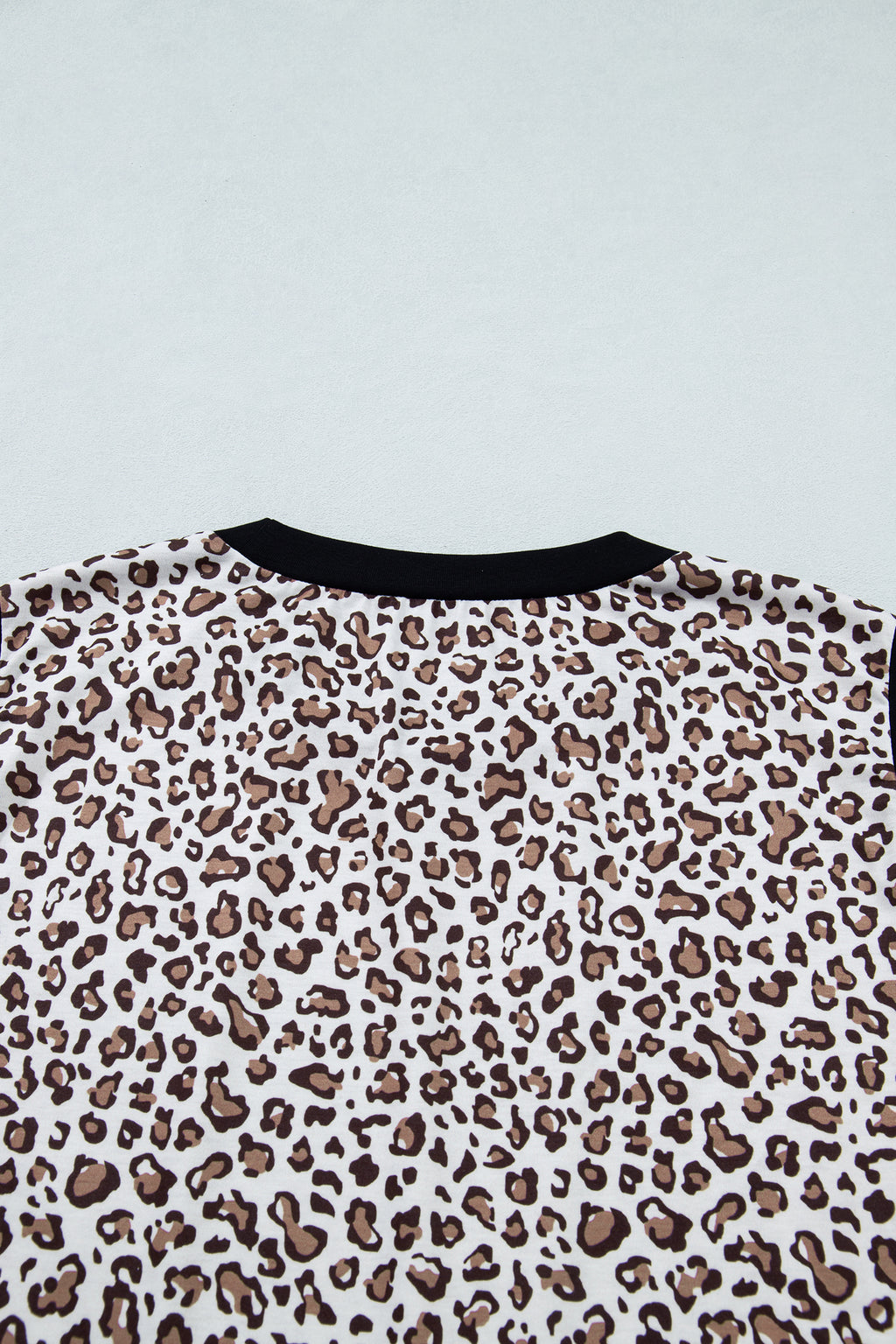 Plus size khaki leopard vest with contrast trim from Dear-Lover, featuring polyester and elastane blend, sleeveless tank top style.
