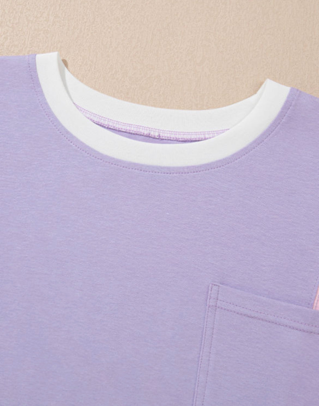 Cotton Candy color block T-shirt by Dear-Lover Dropshipping featuring a casual cotton tee with vibrant color blocking.