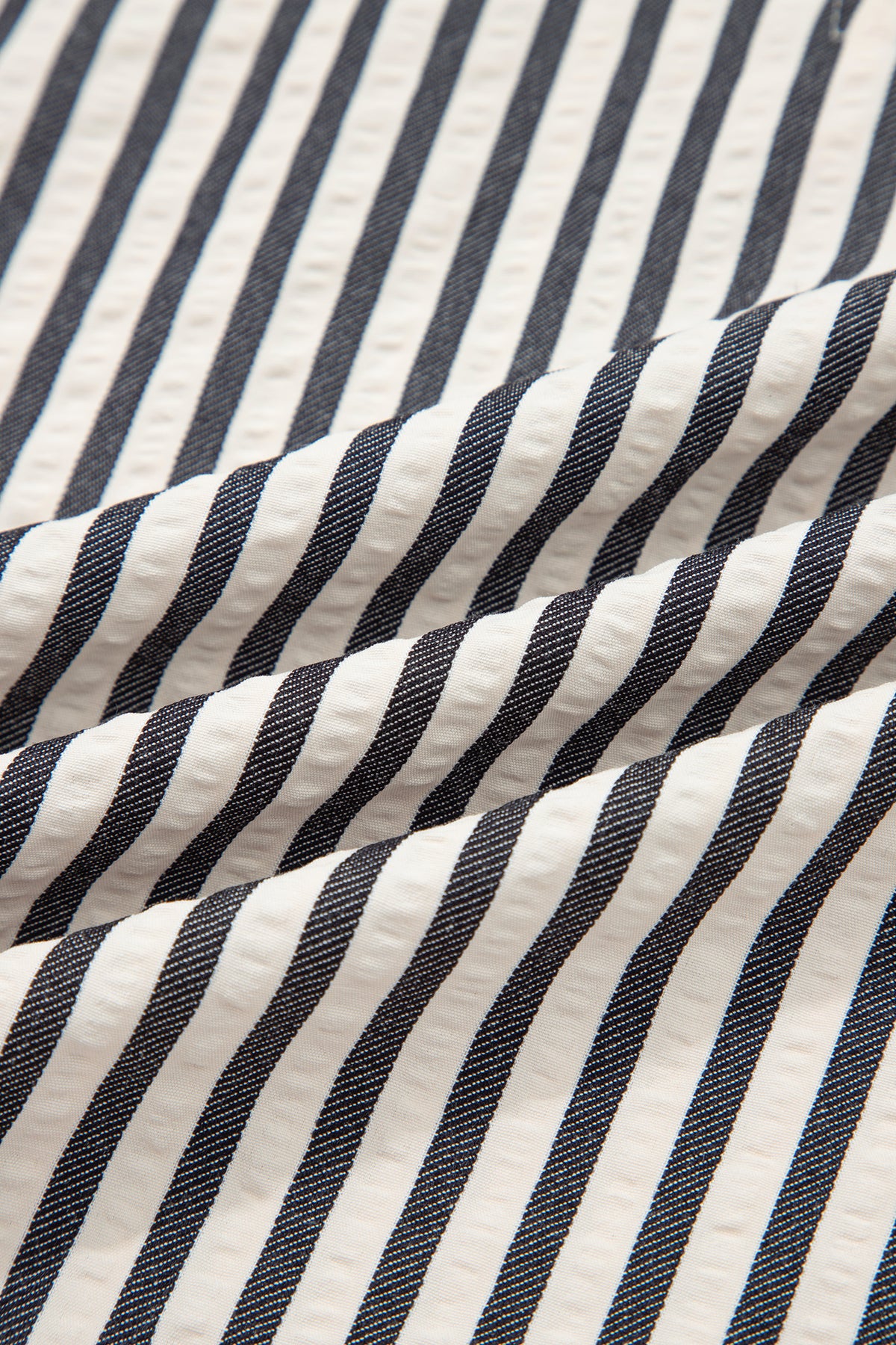 Black stripe polo collar short puff sleeve blouse by Dear-Lover, featuring a half-zip and stylish design.