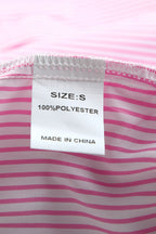 Sky blue smocked cuffed striped boyfriend shirt with pocket from Dear-Lover, made of polyester, casual and stylish blouse for women.