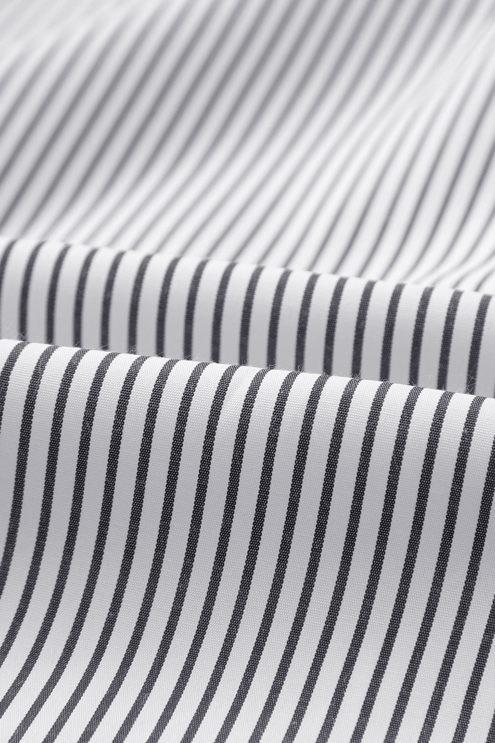 Sky blue smocked cuffed striped boyfriend shirt with pocket from Dear-Lover, featuring relaxed fit and casual style.