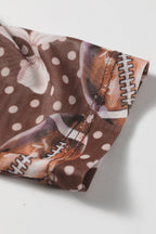 Brown Game Day Vibes mesh long sleeve top by Dear-Lover, featuring breathable fabric and stylish design for casual wear.