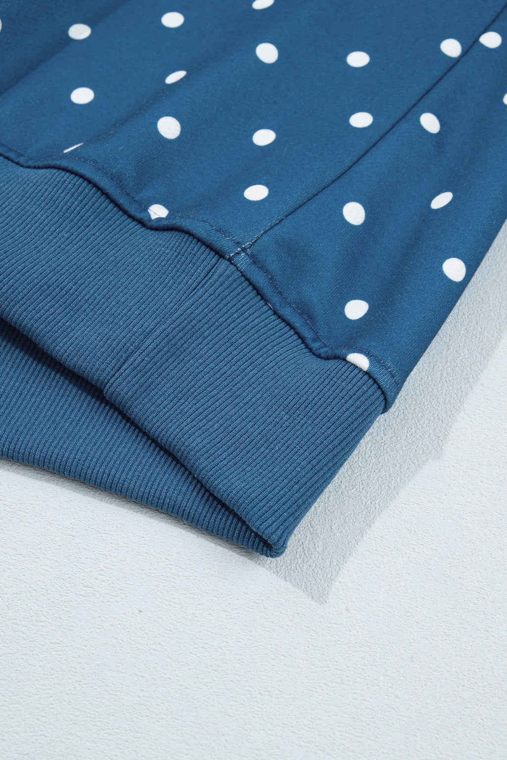 Brown polka dot print casual pullover sweatshirt with metal button collar from Dear-Lover, made of 100% polyester, for a relaxed look.