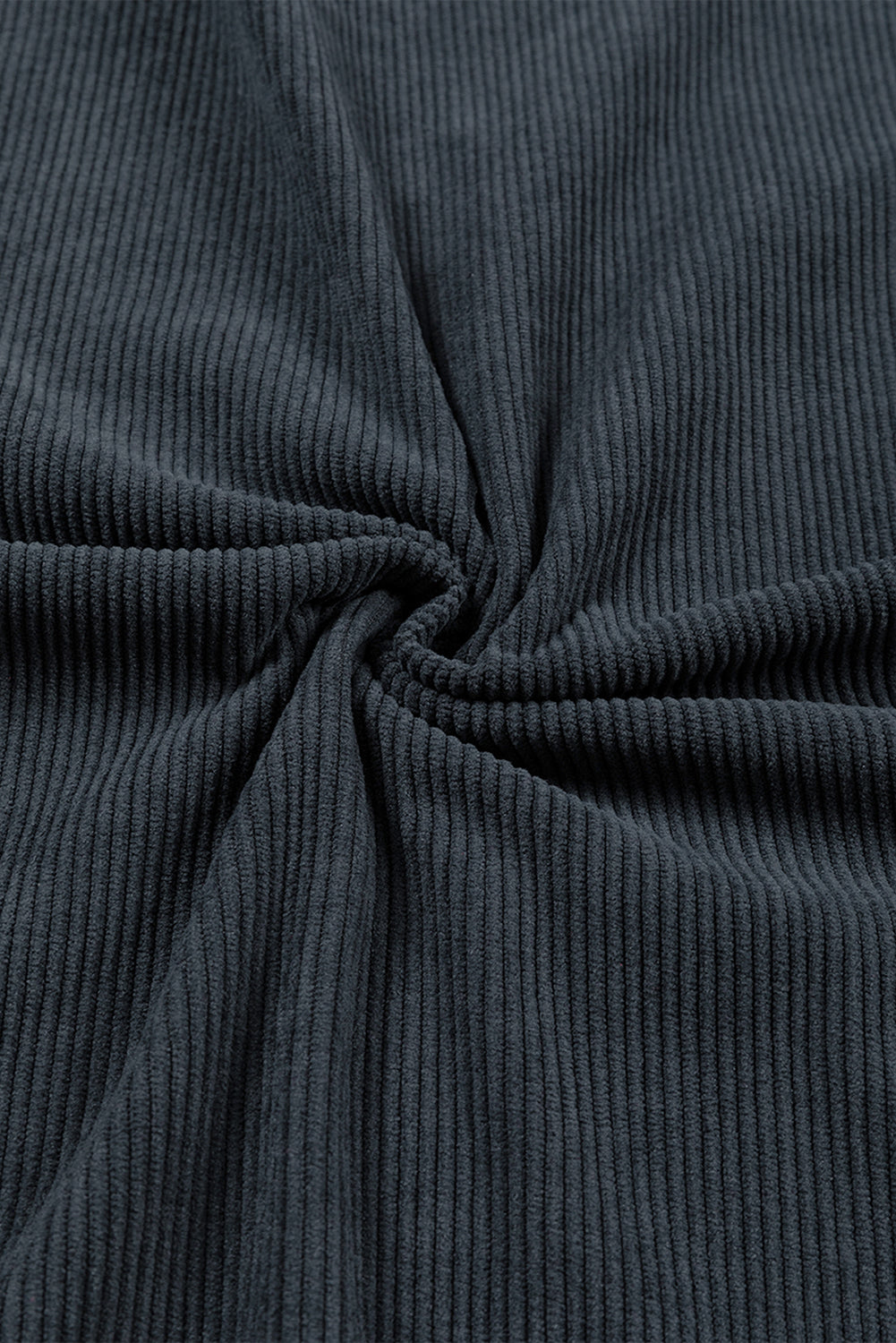 Orange ribbed corduroy oversized sweatshirt from Dear-Lover, featuring a cozy, relaxed fit and textured fabric.