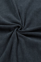 Orange ribbed corduroy oversized sweatshirt from Dear-Lover, featuring a cozy, relaxed fit and textured fabric.