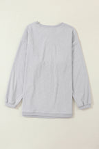Orange ribbed corduroy oversized sweatshirt from Dear-Lover, featuring a cozy, relaxed fit and textured fabric.