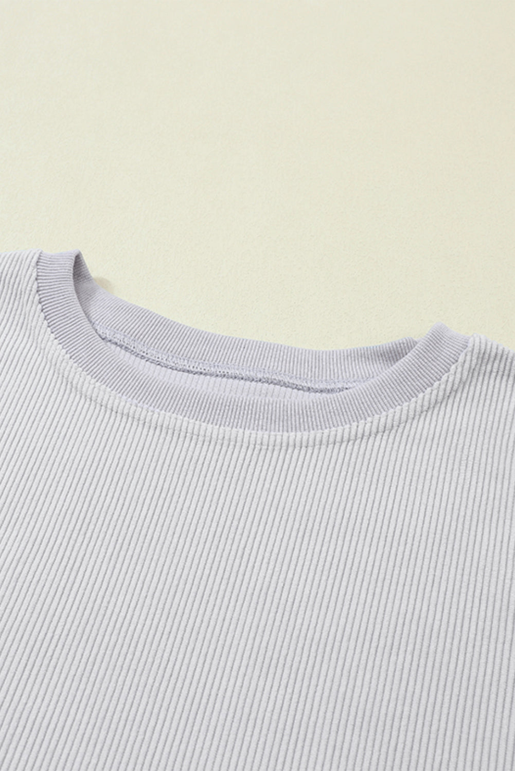 Orange ribbed corduroy oversized sweatshirt by Dear-Lover Dropshipping, showing the cozy, textured fabric and relaxed fit.
