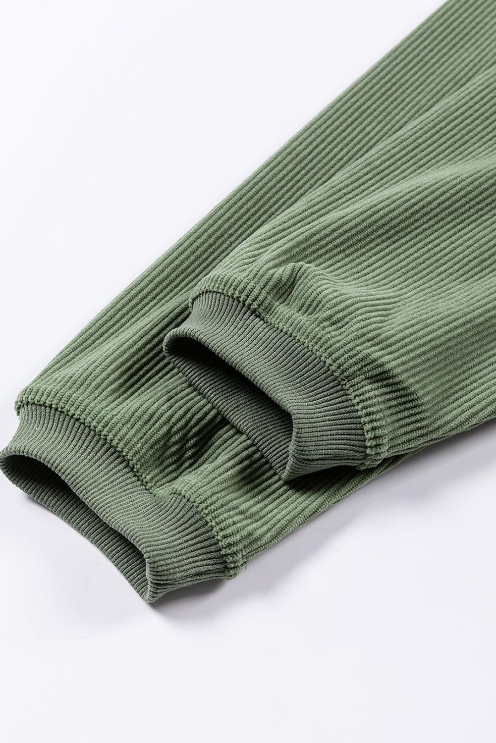 Orange ribbed corduroy oversized sweatshirt from Dear-Lover Dropshipping, featuring a cozy, relaxed fit and textured fabric.