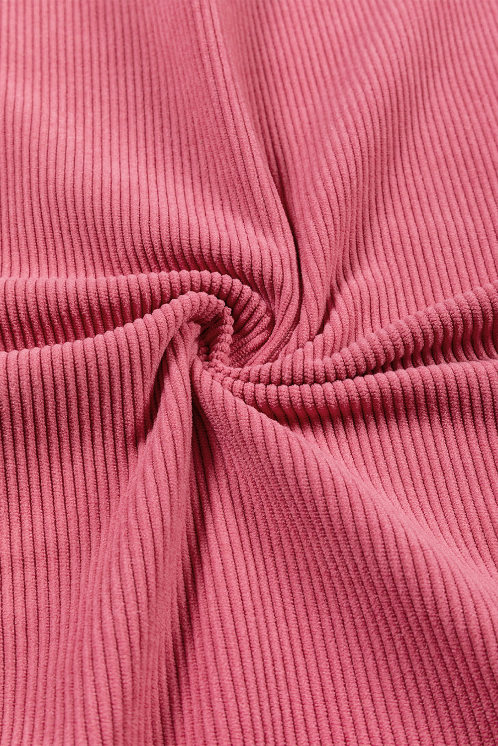 Orange ribbed corduroy oversized sweatshirt from Dear-Lover Dropshipping, featuring a relaxed fit and textured fabric.