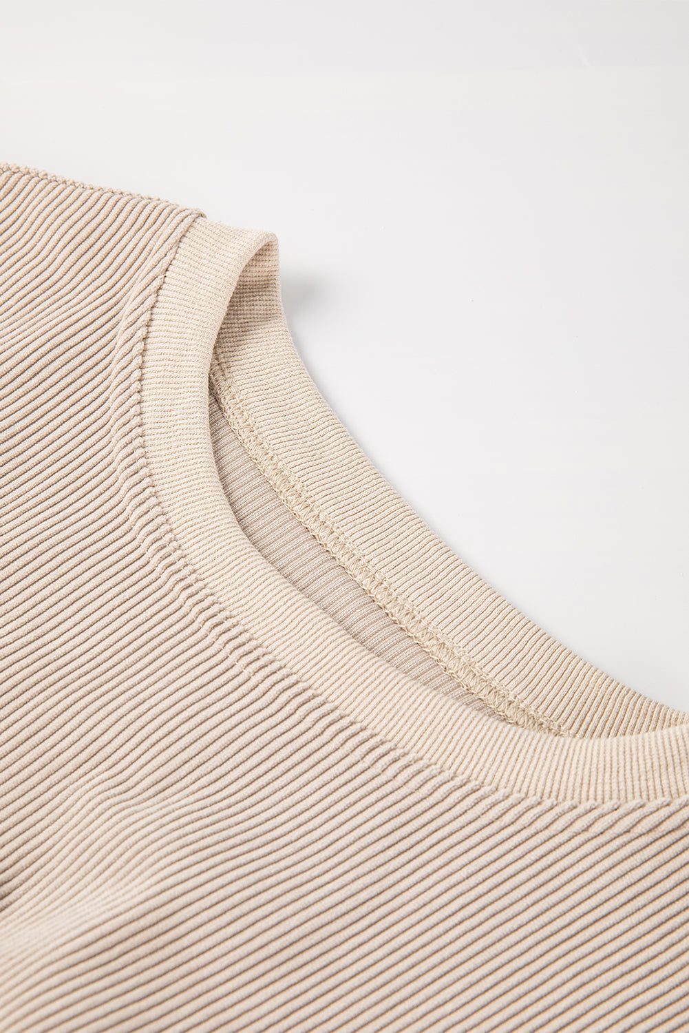 Orange ribbed corduroy oversized sweatshirt from Dear-Lover Dropshipping, featuring a cozy, relaxed fit and textured fabric.