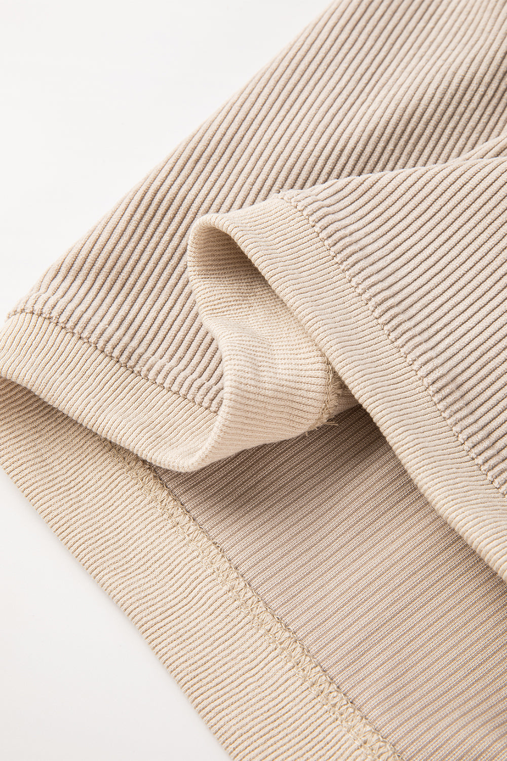 Orange ribbed corduroy oversized sweatshirt from Dear-Lover Dropshipping, featuring a relaxed fit and textured fabric.