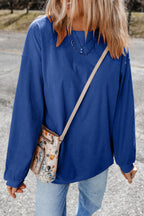 Orange ribbed corduroy oversized sweatshirt from Dear-Lover Dropshipping, featuring a cozy, relaxed fit and textured fabric.