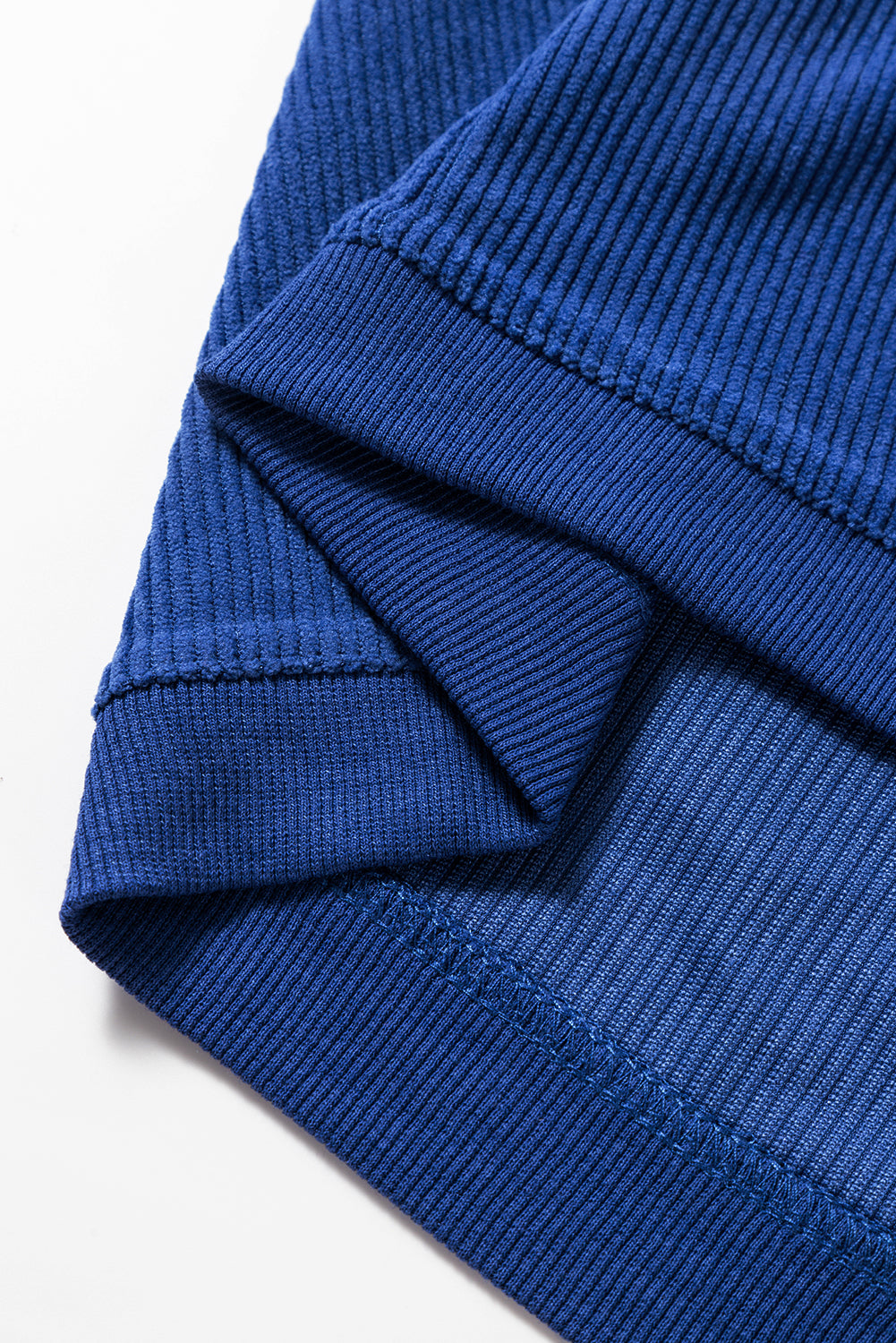Orange ribbed corduroy oversized sweatshirt from Dear-Lover Dropshipping, featuring a cozy, relaxed fit and textured fabric.