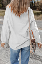 Orange ribbed corduroy oversized sweatshirt from Dear-Lover, featuring a cozy, relaxed fit and textured fabric for casual style.