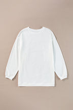 Orange ribbed corduroy oversized sweatshirt by Dear-Lover Dropshipping, showing the textured fabric and relaxed fit.