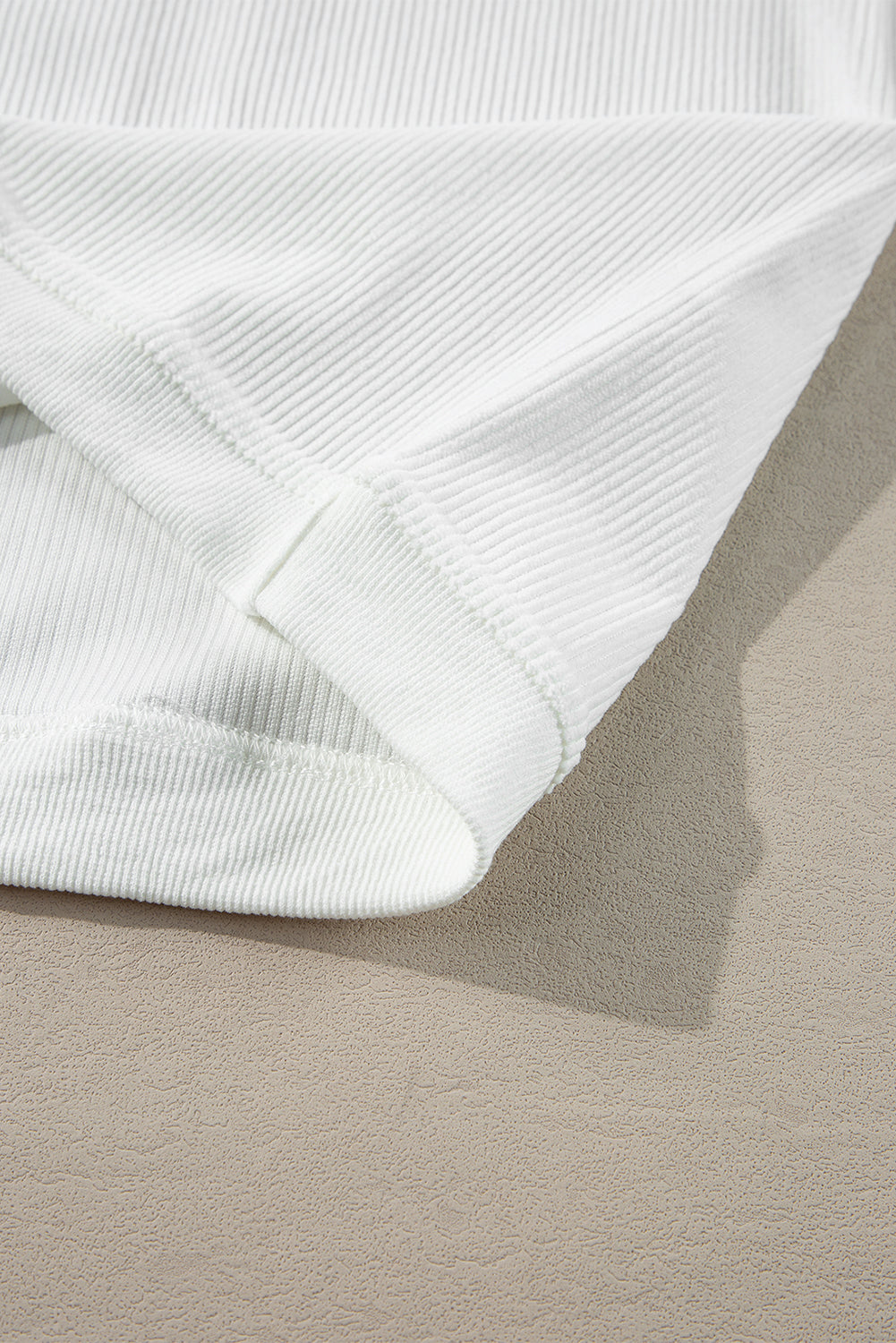 Orange ribbed corduroy oversized sweatshirt from Dear-Lover, featuring a cozy, relaxed fit and textured fabric.
