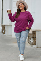 Orange ribbed corduroy oversized sweatshirt by Dear-Lover Dropshipping, featuring a cozy, textured design and relaxed fit.