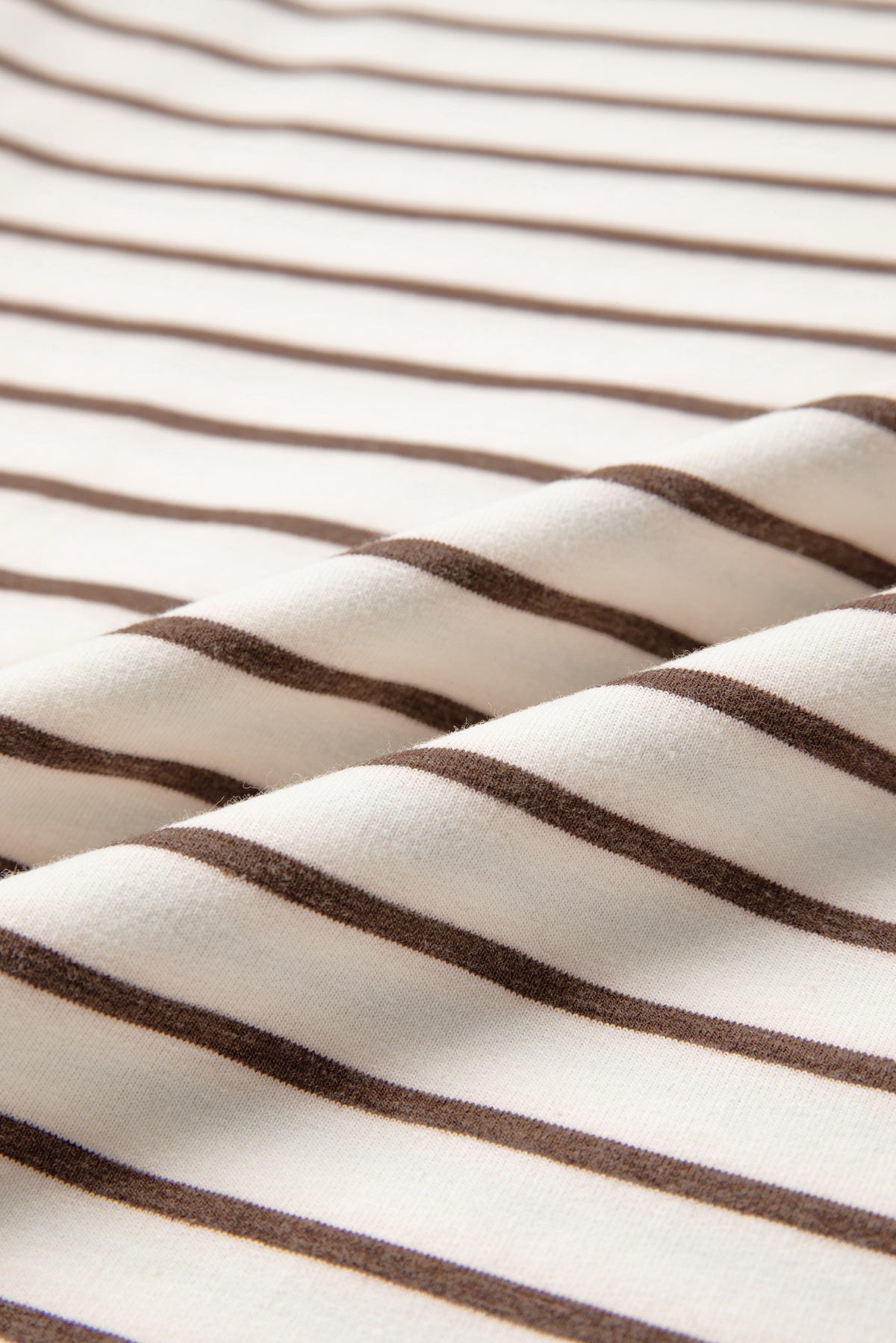 Brown stripe ribbed tank top with round neck and trim, loose fit, made of cotton and elastane, by Dear-Lover Dropshipping