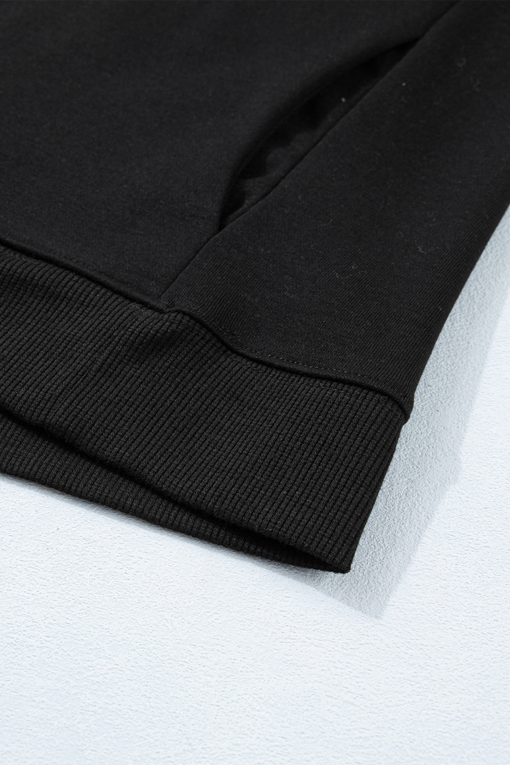 Black solid color high neck cap sleeve loose top from Dear-Lover, made of polyester and cotton, perfect for casual wear.