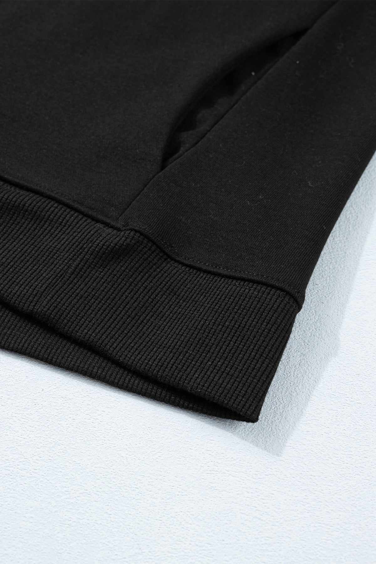 Black solid color high neck cap sleeve loose top from Dear-Lover, made of polyester and cotton, perfect for casual wear.