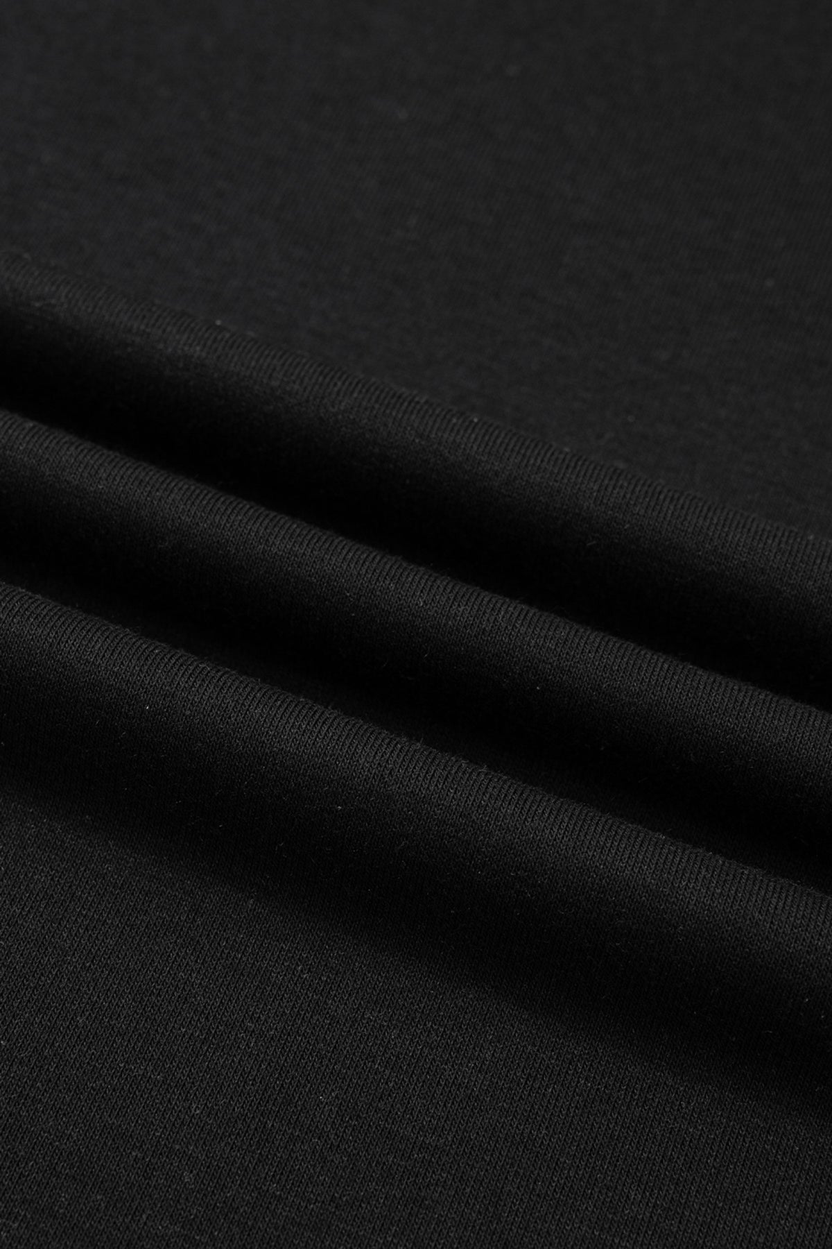 Black solid color high neck cap sleeve loose top by Dear-Lover, made of polyester and cotton, perfect for casual wear.